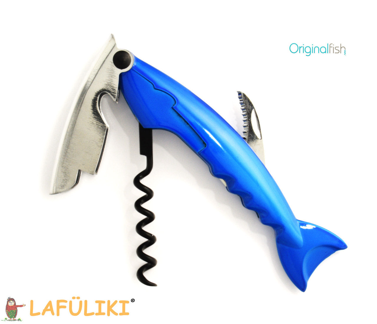 Linkshaender-taschen-Korkenzieher-Minnow-offen-fisch-lafueliki