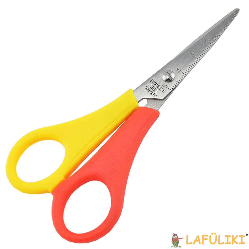 Linkshaenderschere-spitz-Bastelschere-schulschere-linkshaender-grundschulschere-anfaenger-gelb-rot-lafueliki