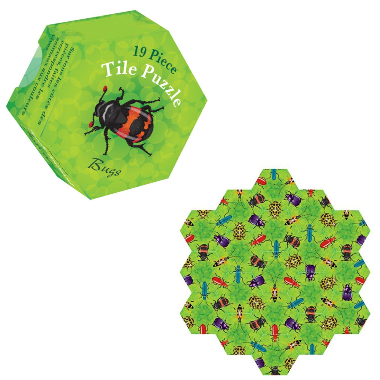 Logik-Hexagon-sechseck-Legepuzzle-19-Teile-Kaefer-Puzzle-lafueliki