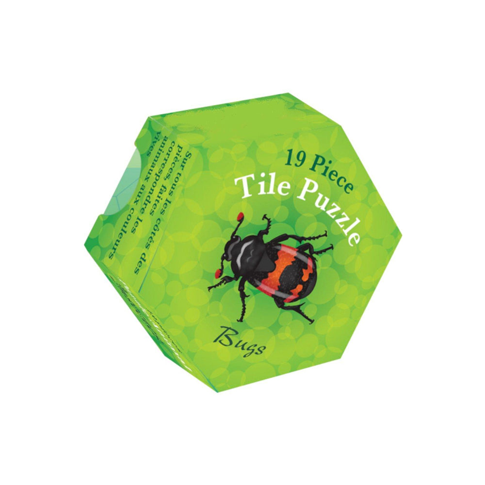 Logik-Hexagon-sechseck-Legepuzzle-19-Teile-Kaefer-ovp-lafueliki