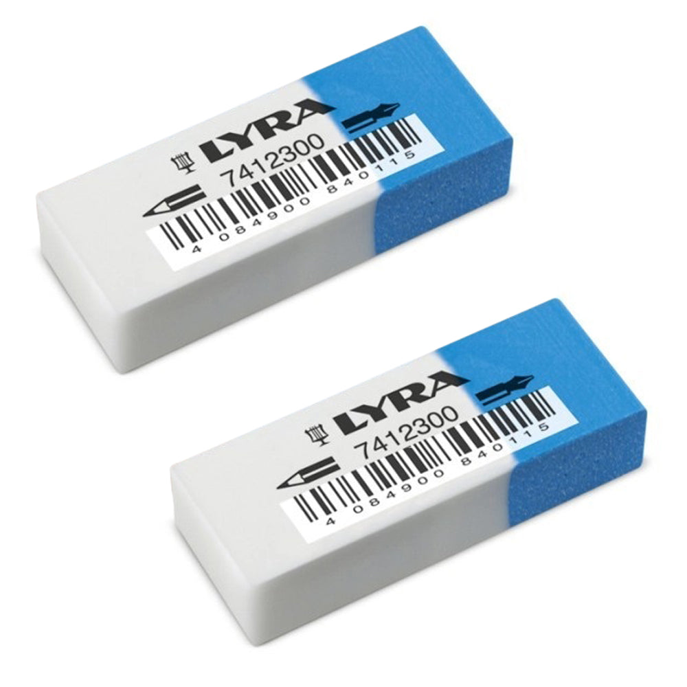 Lyra-Kautschuk-Radiergummi-Kombi-fuer-Bleistift-Tinte-4084900840115-2er-Set-kaufen-lafueliki