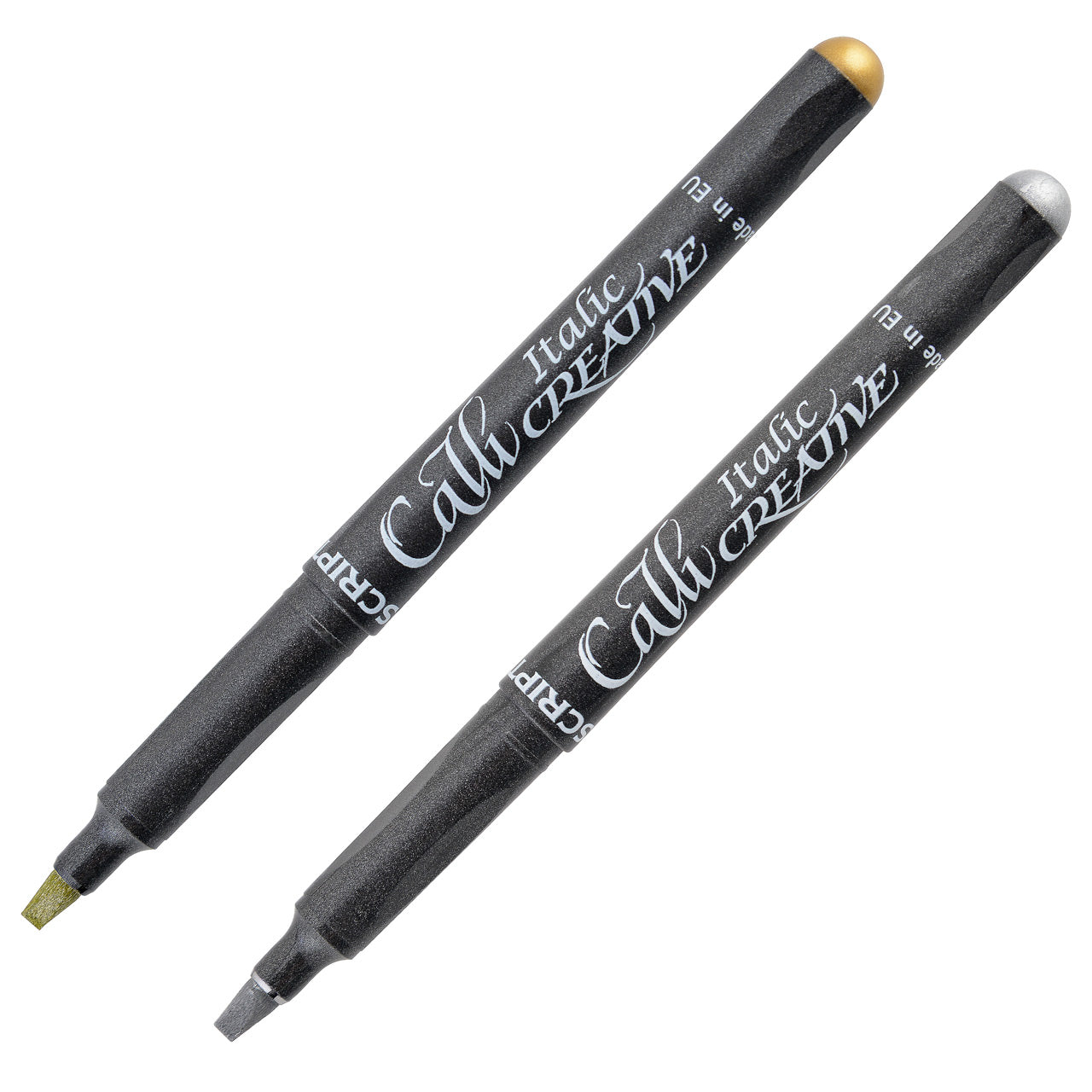 Manuscript-Callicreative-Italic-metallic-Marker-gold-silber-MM6640-offen-lafueliki