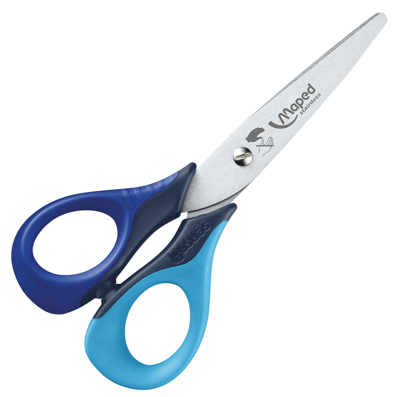 Maped-Kinder-Schere-13-cm-Sensoft-Linkshaender-abgerundet-blau-hellblau-693500-kaufen-lafueliki