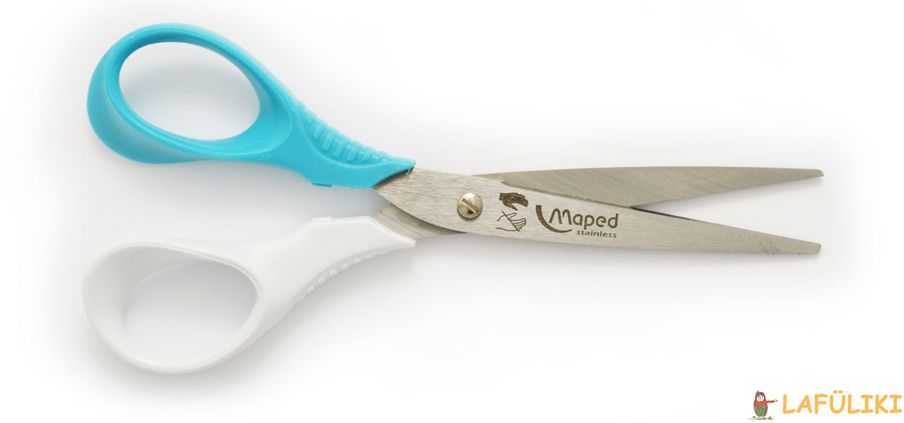 Maped-Linkshaender-schere-shape-schulschere-weiss-blau