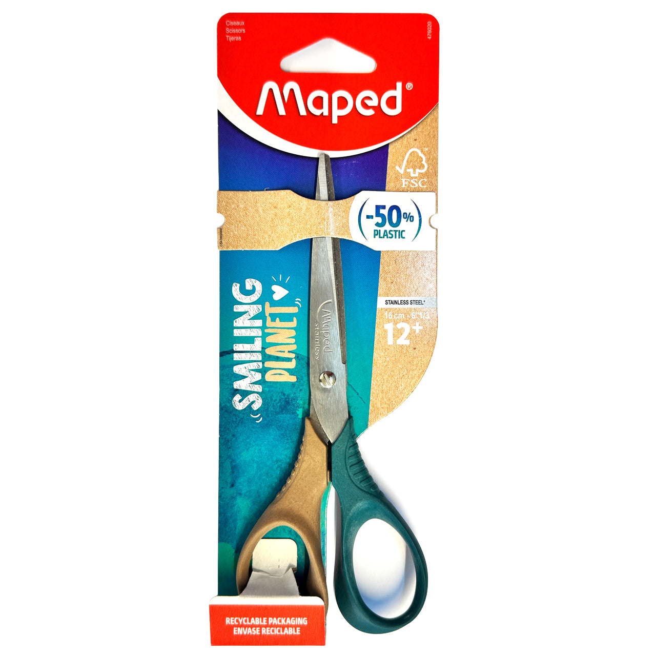 Maped-Schere-shape-16cm-Rechtshaender-Smiling-Planet-476020-ovp-lafueliki