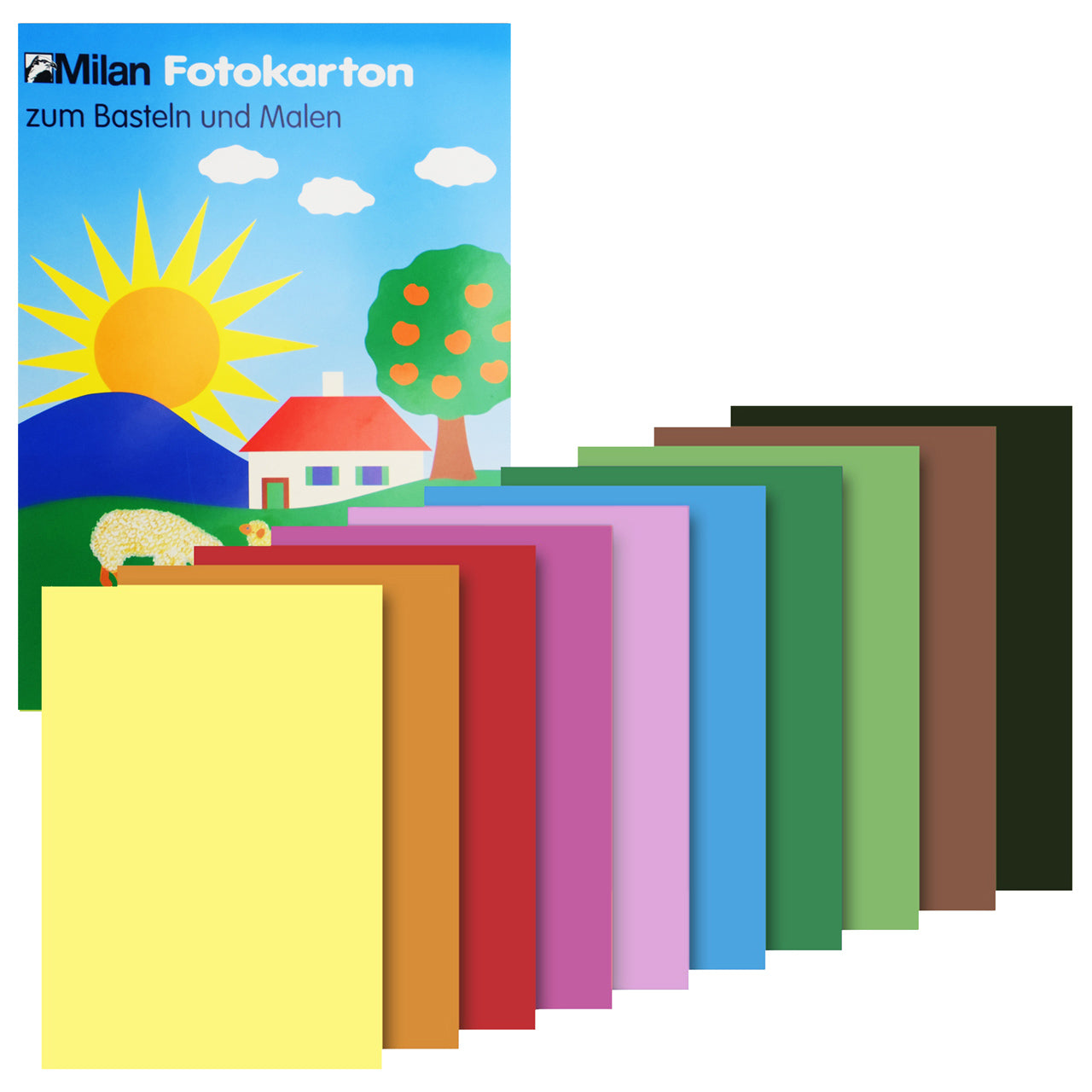 Milan-Fotokarton-A4-Block-10-Farben-734-lafueliki