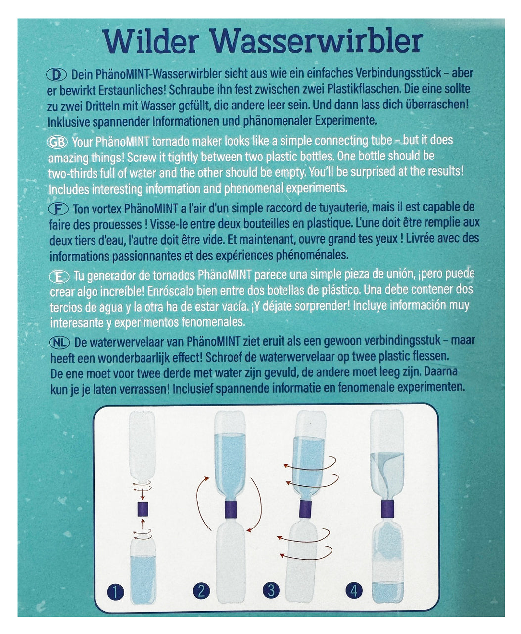 Moses-Verlag-Wasserwirbler-Tornado-Tube-blau-Flaschenverbinder-kaufen-lafueliki