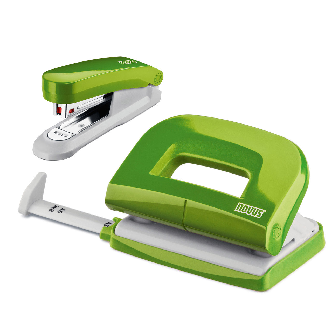 Novus-Locher-Tacker-Bueroset-Evolution-Twin-Set-gruen