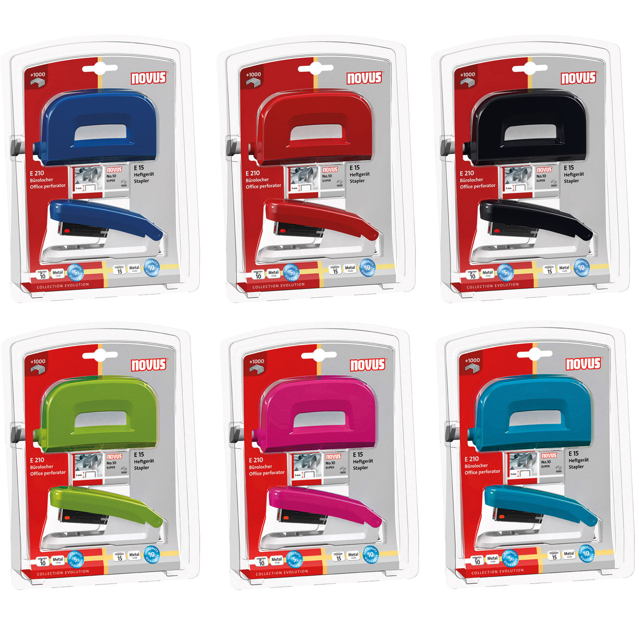 Novus-Locher-Tacker-Bueroset-Evolution-Twin-Set