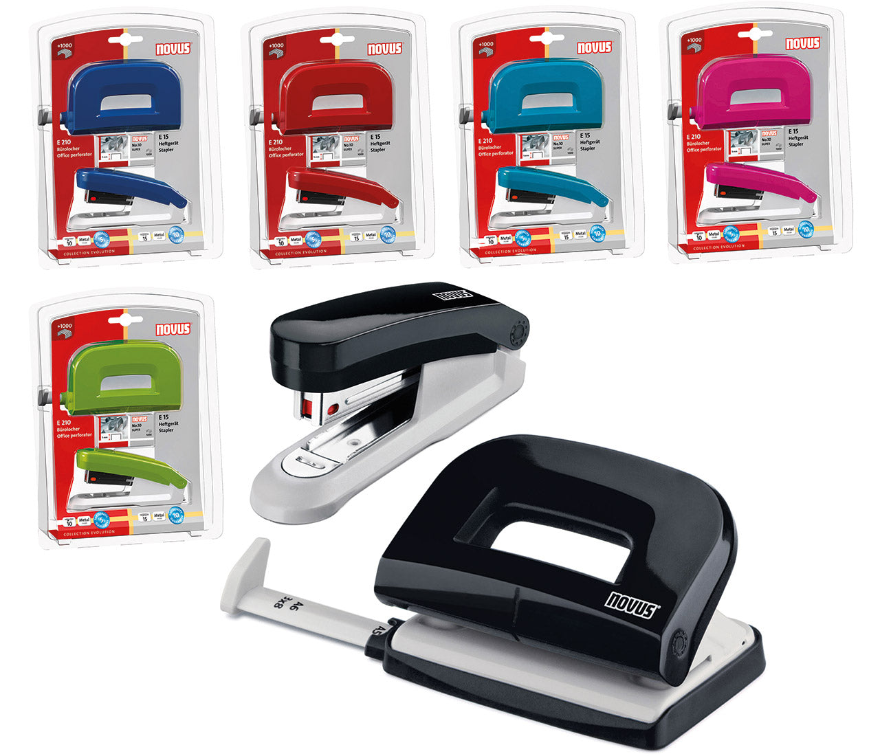 Novus-Locher-Tacker-Bueroset-Twin-Set