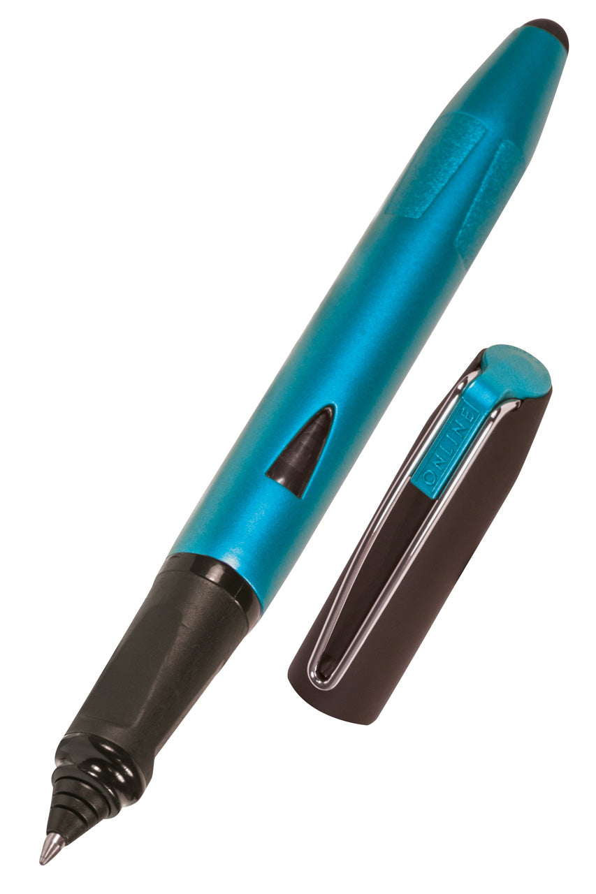 ONLINE-Switch-Plus-Tintenroller-mit-Stylus-Tip-Smartphone-Tablet-26013-blau-Petrol-kaufen-lafueliki