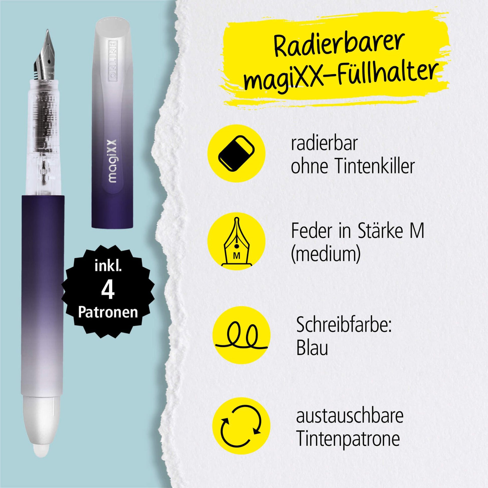 ONLINE-magiXX-Radierbarer-Fueller-lila-70198-vorteile-lafueliki