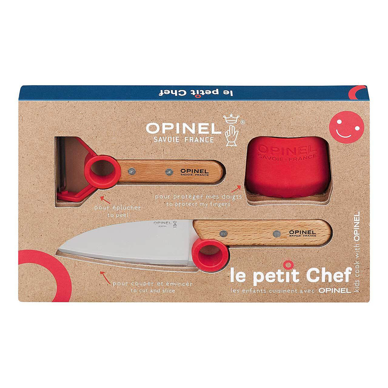 Opinel-Kindermesser-Le-Petit-Chef-3-tlg-Messer-Schaeler-Fingerschutz-rot-Kinder-ab-7-Jahren-312380017469-ovp-online-kaufen