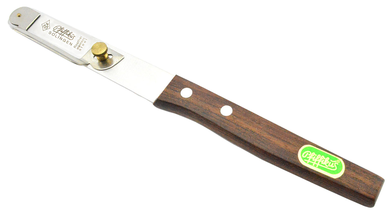 Original-Pfiffikus-Solingen-Spargelschaeler-mit-Holzgriff-Schaeler-lafueliki