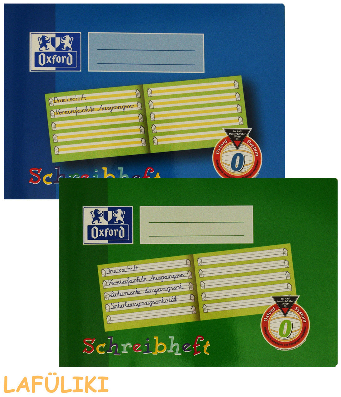 Oxford-Schreiblernheft-Linie-0-DinA5-quer