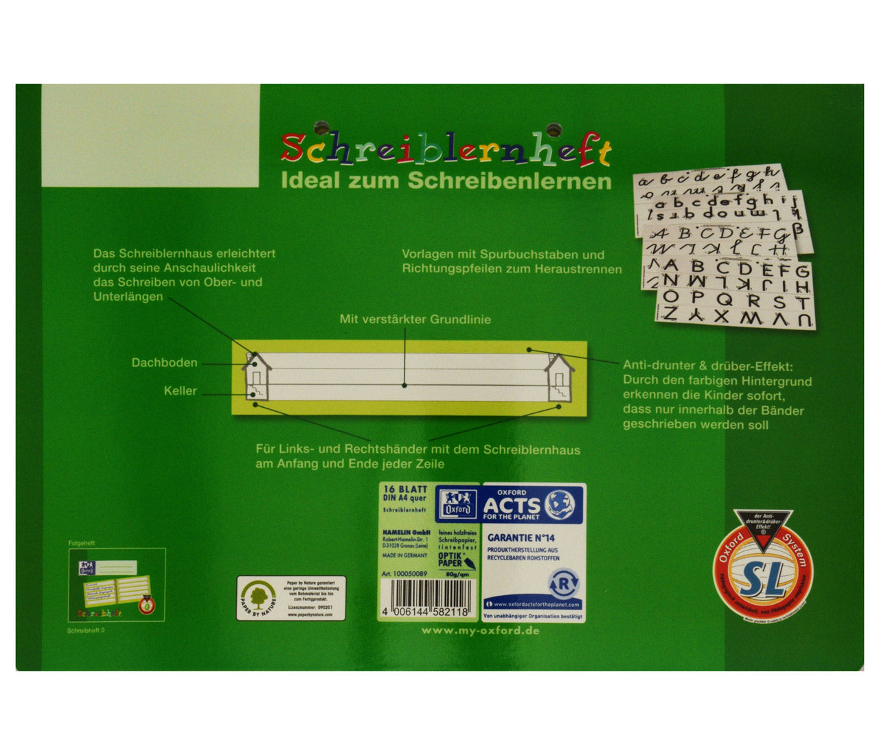 Oxford-Schreiblernheft-SL-Din-A4-haus