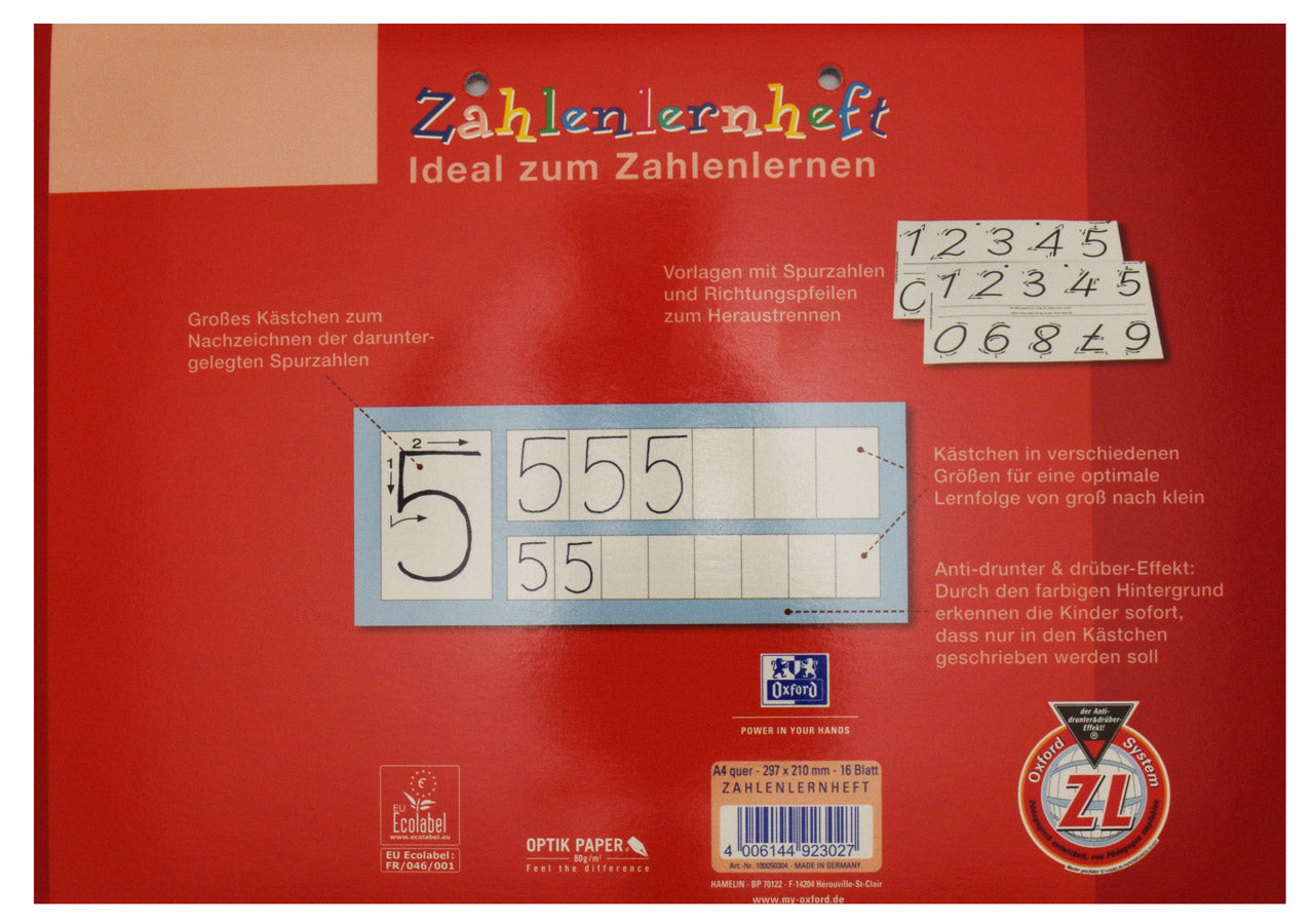 Oxford-Zahlenlernheft-A4-quer-Lin-ZL-lafuliki