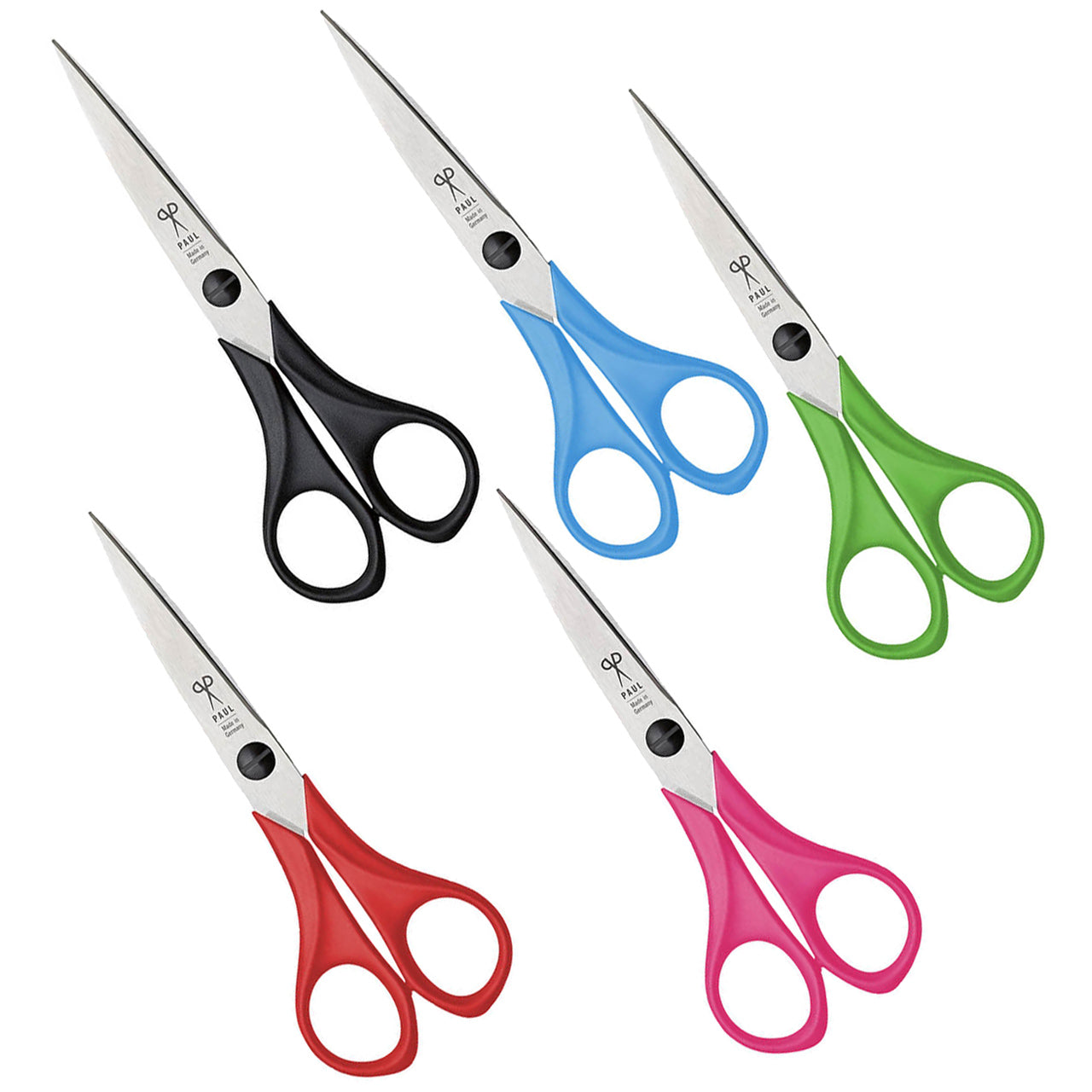 PAUL Bastelschere für Rechtshänder · 16 cm · spitz · für Schule & Basteln
