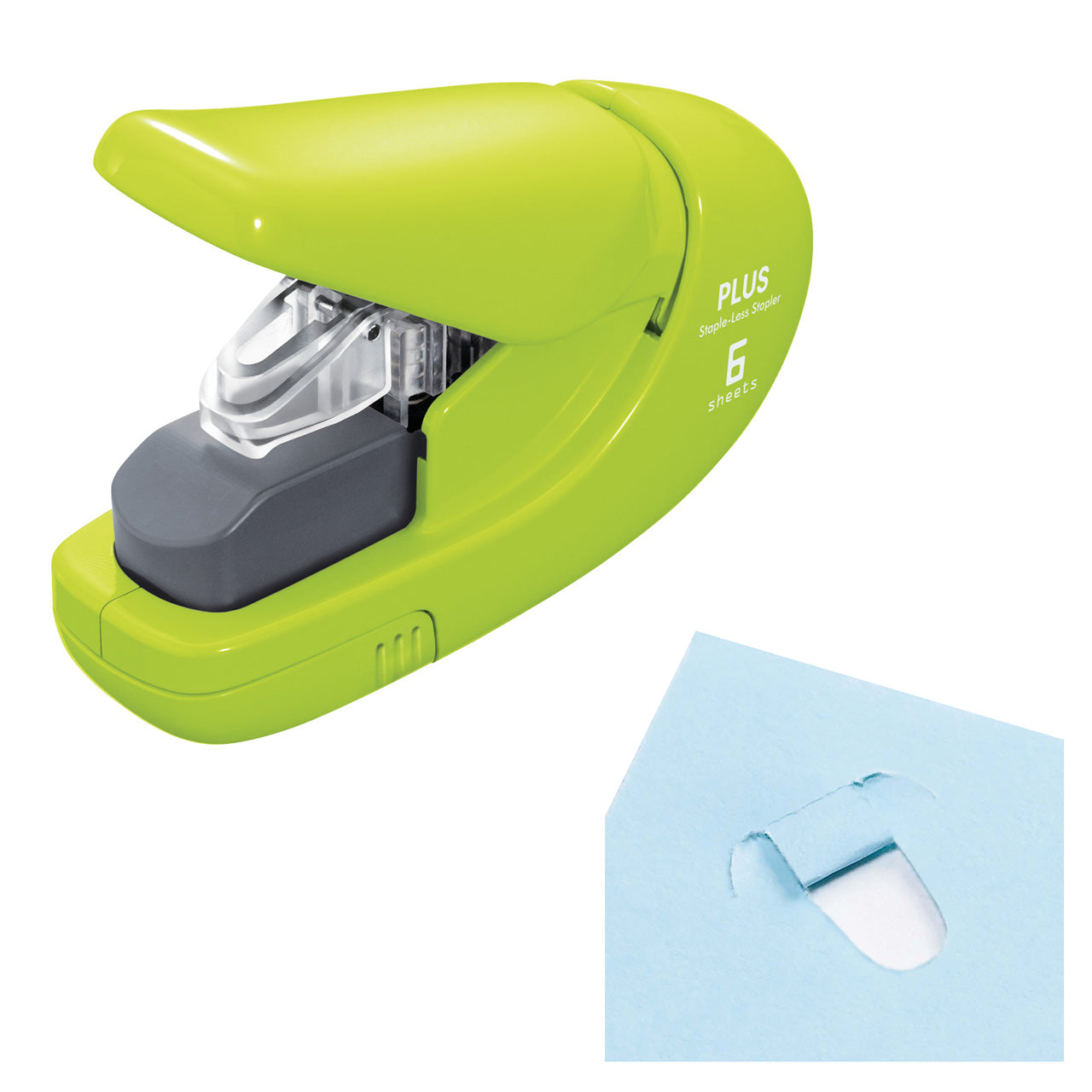 PLUS-JAPAN-Heftgeraet-klammerlos-mini-Hefter-gruen-kaufen-200474011
