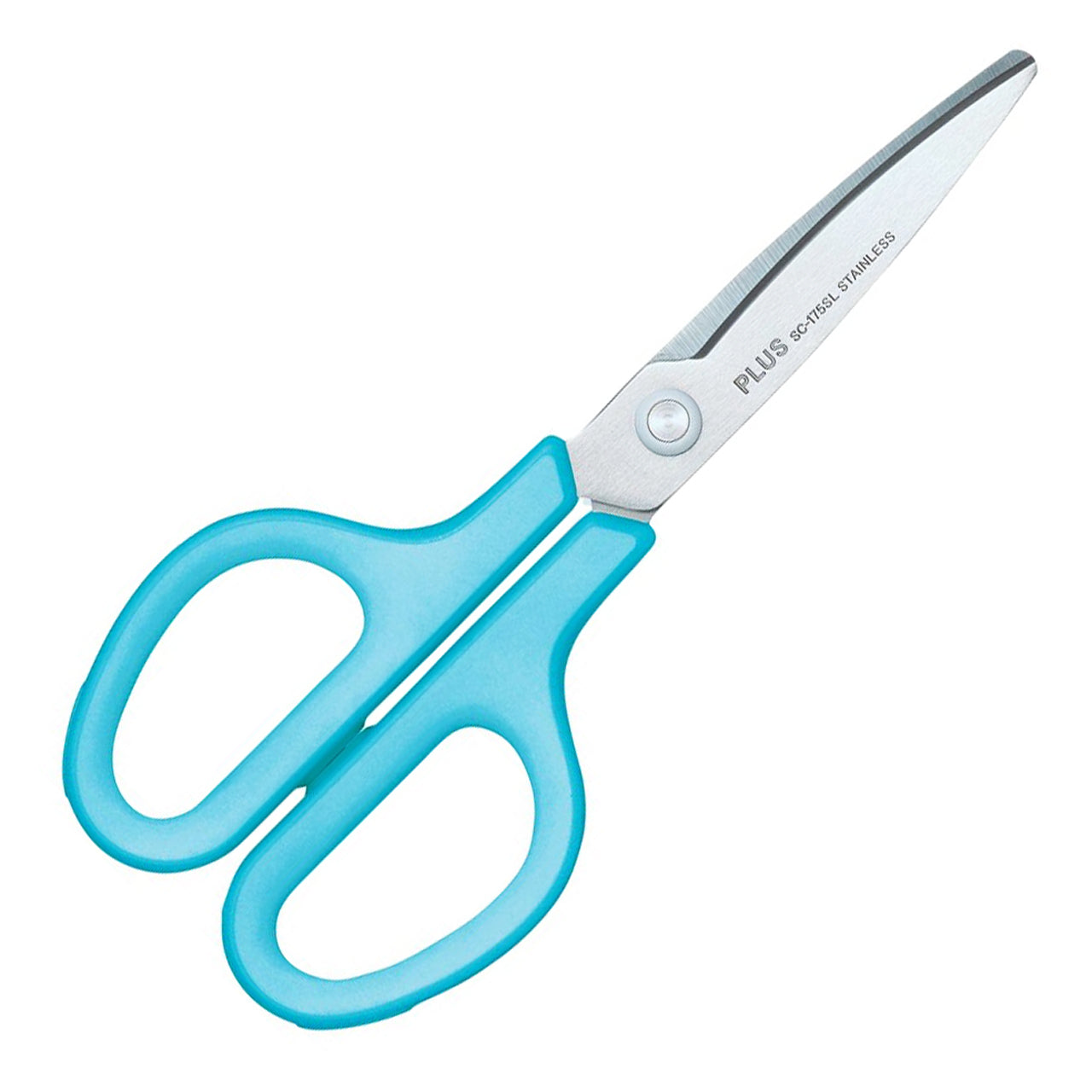 PLUS-JAPAN-Schere-Fitcut-Curve-Smart-Linkhaender-SC-175SL-35-055-blau-LAFUELIKI