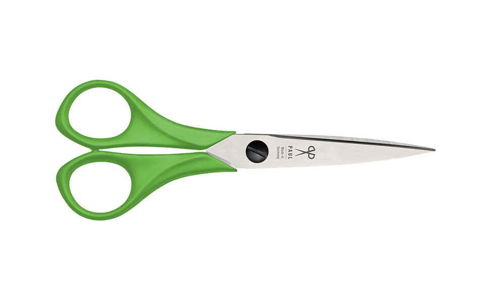 Paul-Bastelschere-Linkhaender-spitz-16-cm-gruen-806L-lafueliki