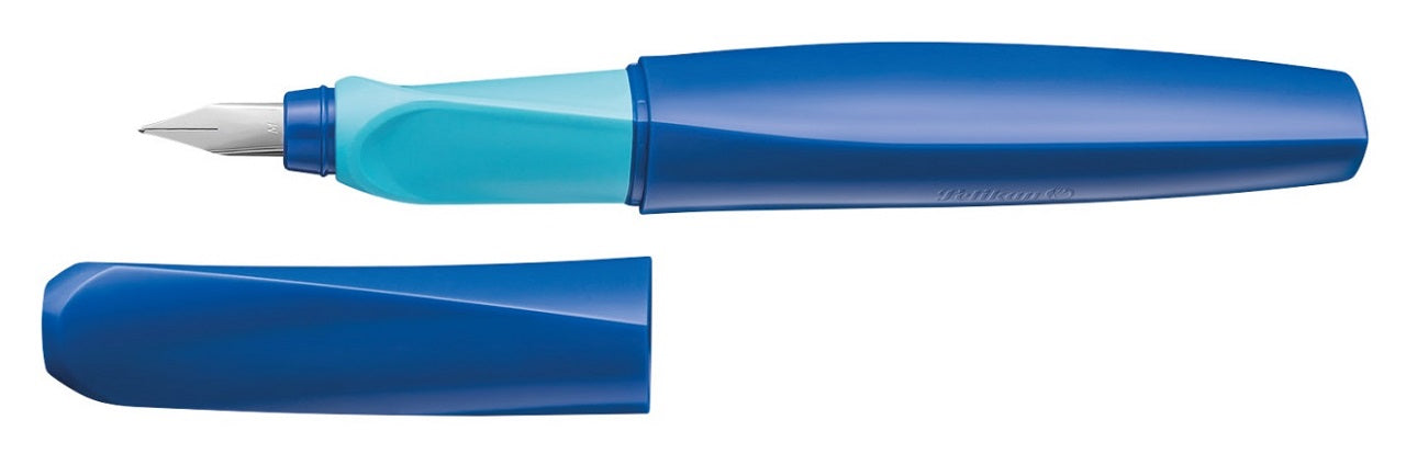 Pelikan-Fuellhalter-Twist-P457-M-Deep-Blue-kappe-offen-814737-lafueliki