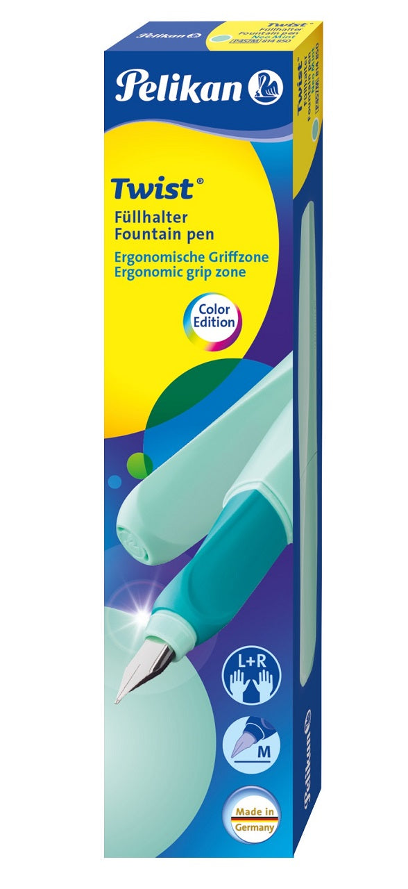 Pelikan-Fuellhalter-Twist-P457-M-Neo-Mint-814850-Faltschachtel-lafueliki-2