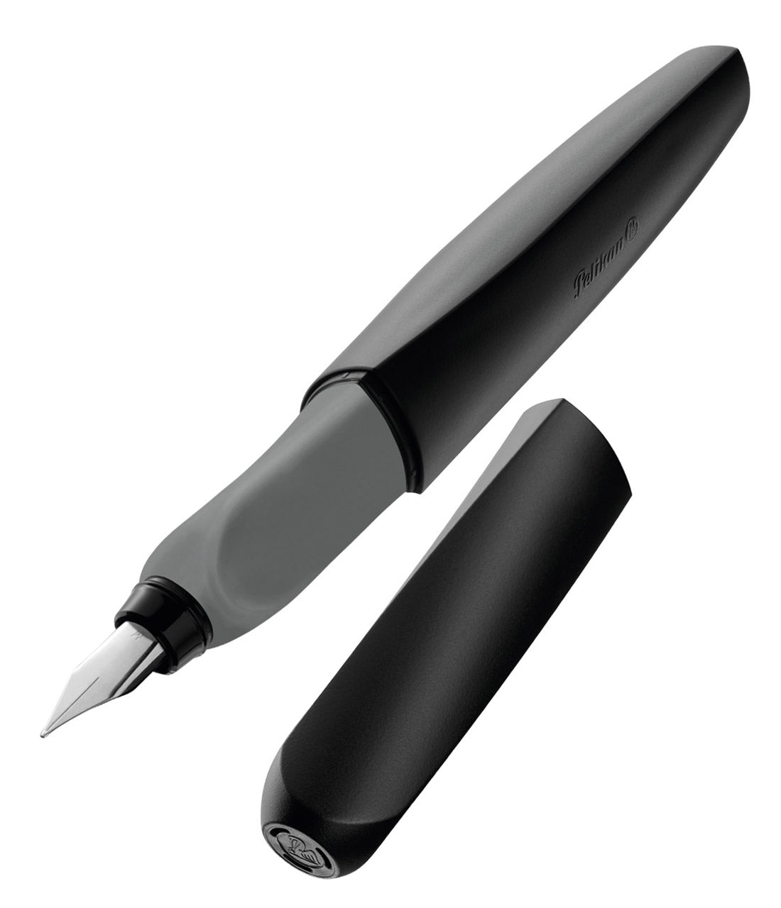 Pelikan-Fuellhalter-Twist-schwarz-offen-lafueliki