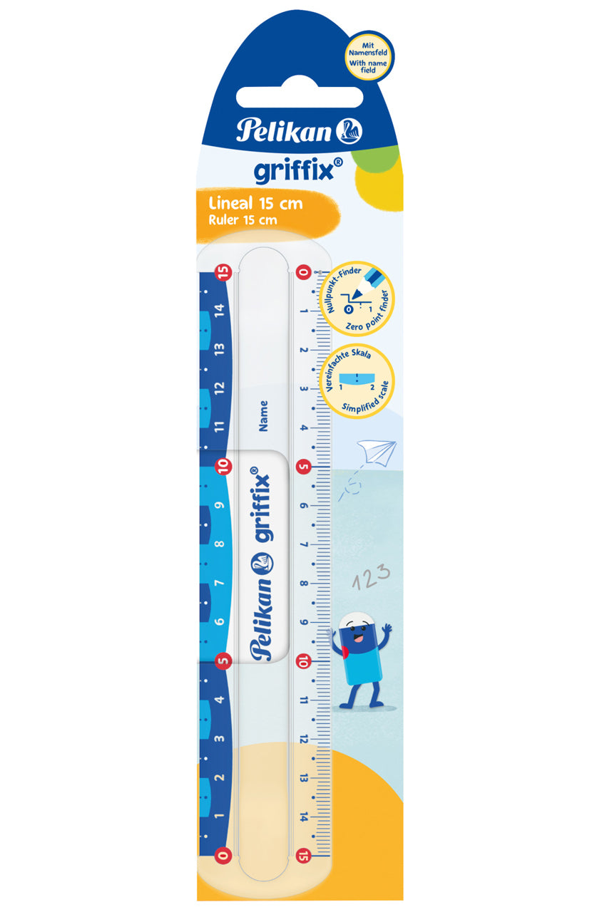 Pelikan-Griffix-Lineal-15cm-Rechtshaender-822275-ovp-lafueliki