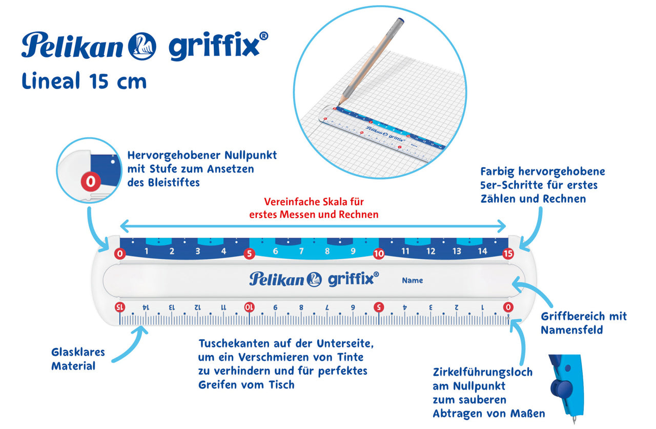 Pelikan-Griffix-Lineal-15cm-Rechtshaender-822275-vorteile-lafueliki