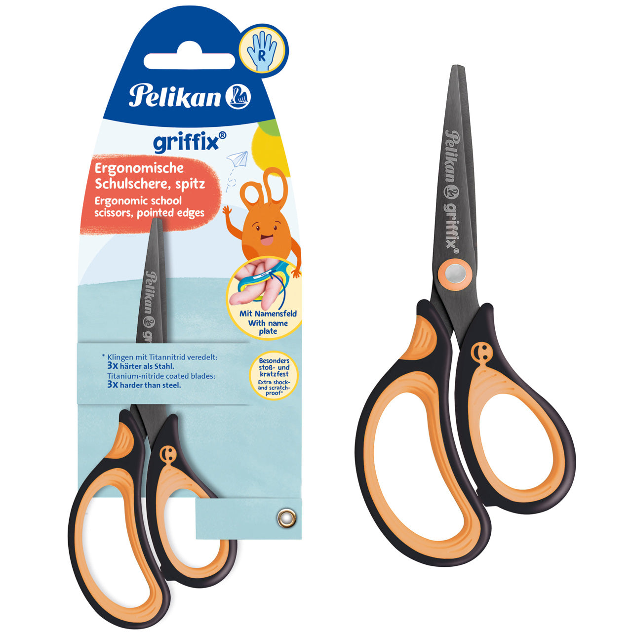 Pelikan-Griffix-Schere-fuer-Rechtshaender-spitz-Neon-Black-schwarz-Schulschere-819060-lafueliki