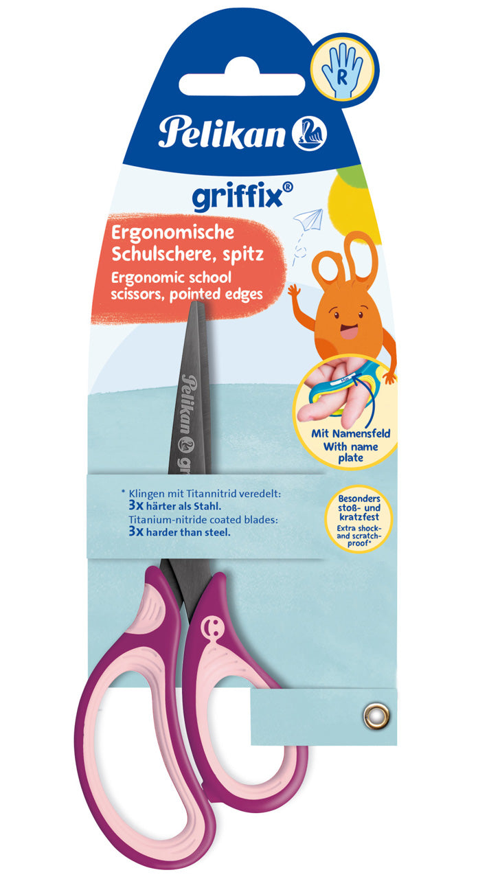 Pelikan-Griffix-Schere-fuer-Rechtshaender-spitz-Sweet-Berry-lila-rosa-ovp-819107-lafueliki