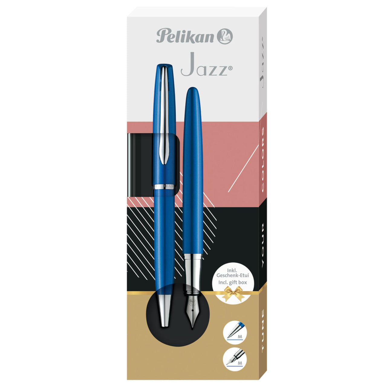 Pelikan-Jazz-Noble-Elegance-blau-Set-Fuellhalter-und-Kugelschreiber-im-Etui-ovp-online-kaufen-lafueliki
