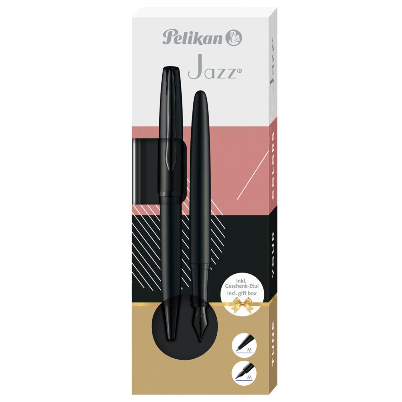 Pelikan-Jazz-Noble-Elegance-carbon-black-Set-Fuellhalter-und-Kugelschreiber-im-Etui-ovp-online-kaufen-lafueliki