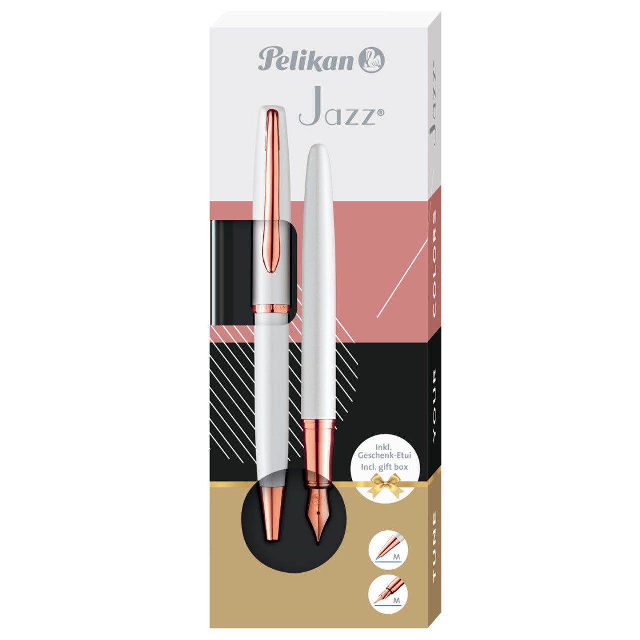 Pelikan-Jazz-Noble-Elegance-pearl-rose-Set-Fuellhalter-und-Kugelschreiber-im-Etui-ovp-online-kaufen-lafueliki