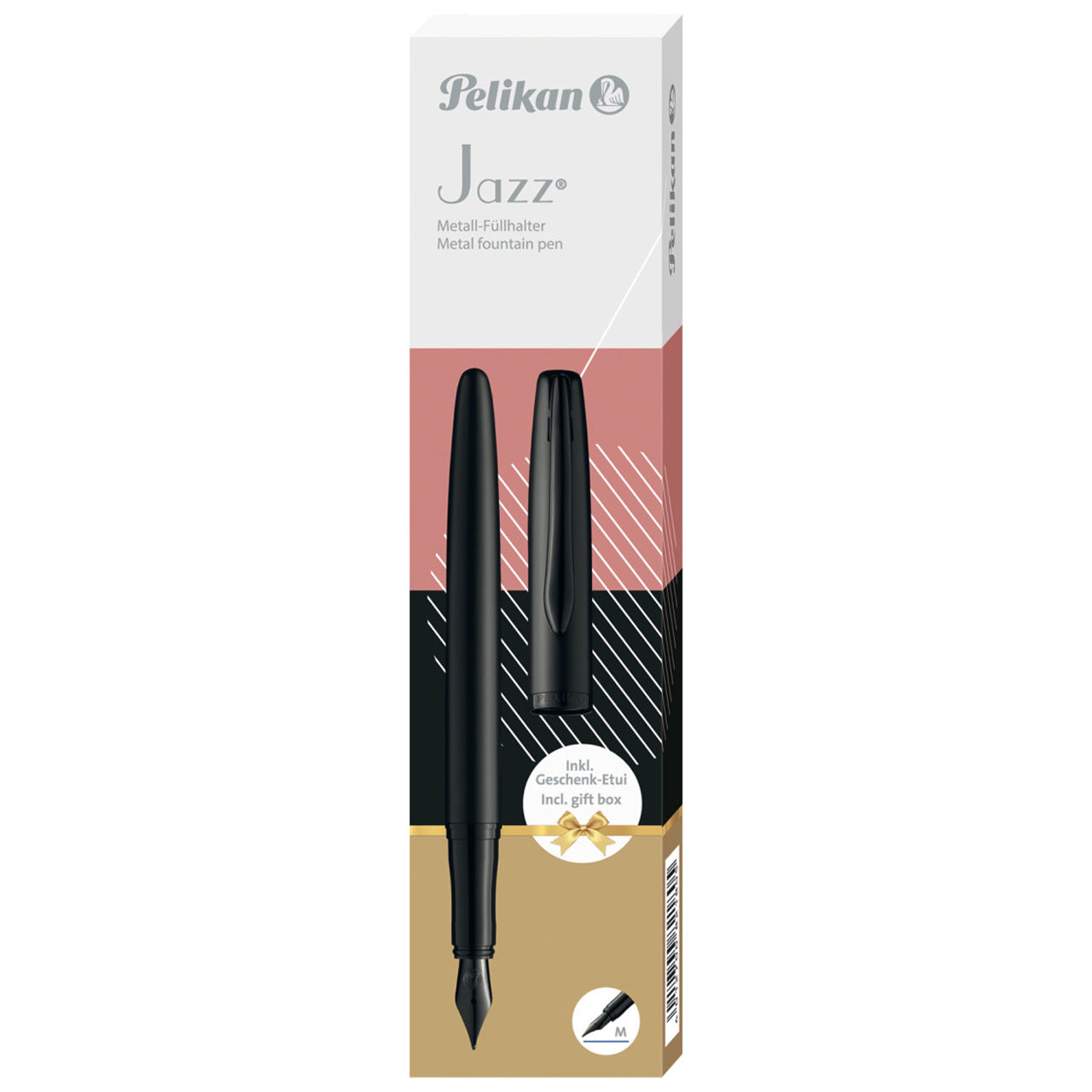 Pelikan-Jazz-Noble-Elegance-schwarz-carbon-Fuellhalter-ovp-online-kaufen-lafueliki