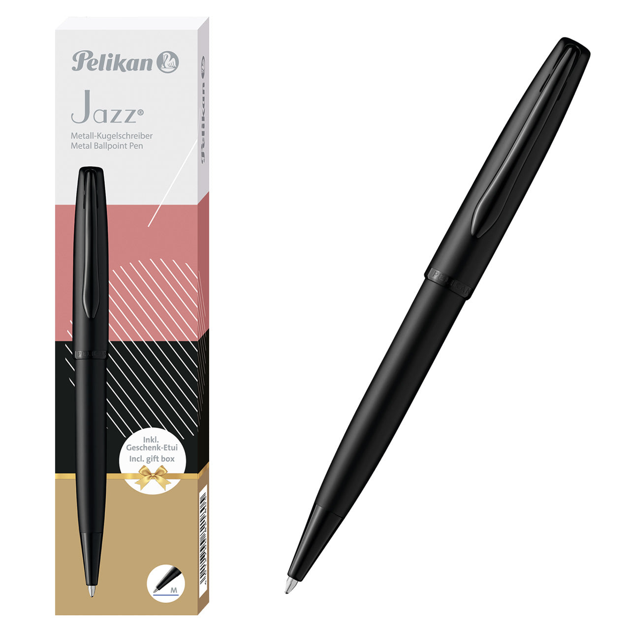 Pelikan-Jazz-Noble-Elegance-schwarz-carbon-kugelschreiber-online-kaufen-lafueliki