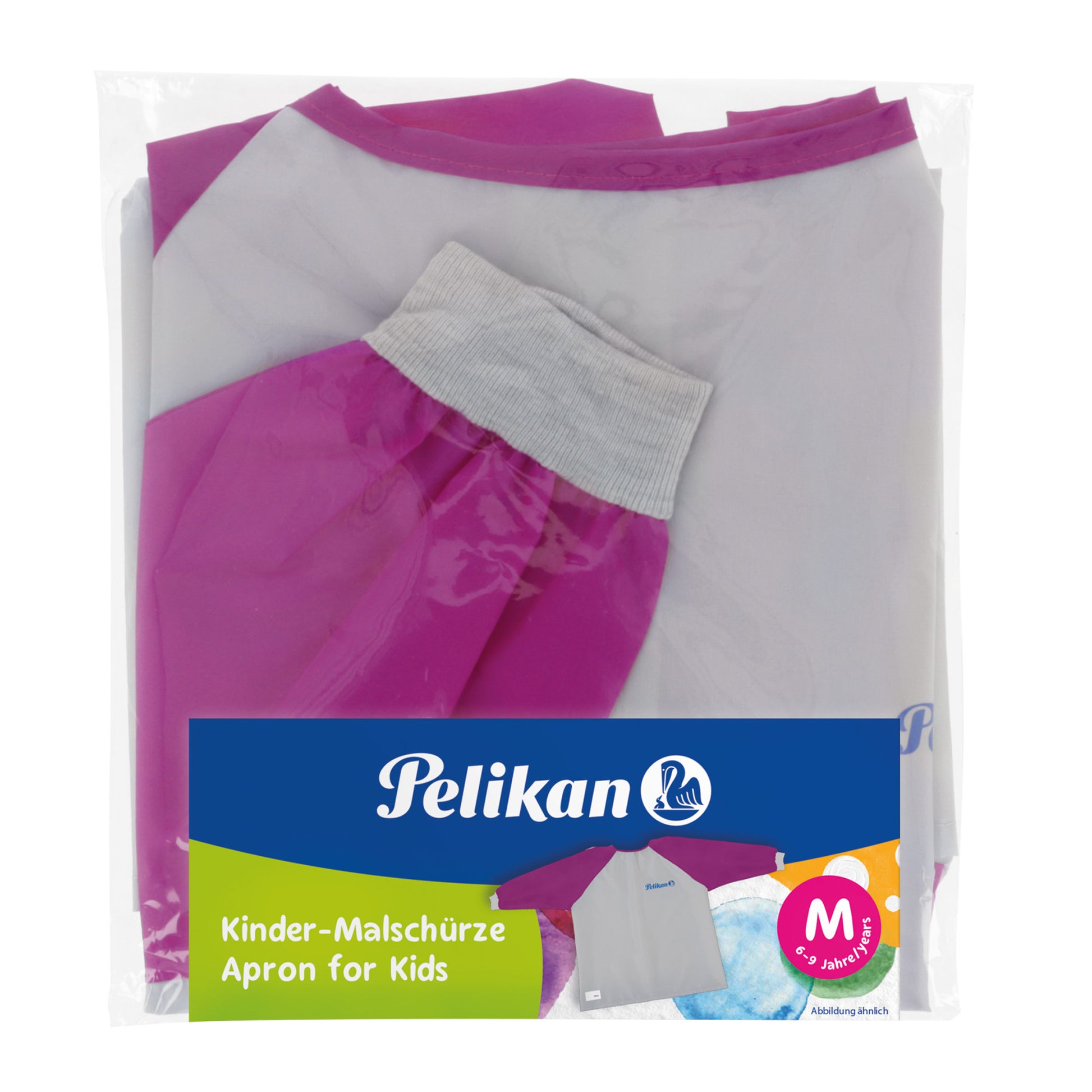 Pelikan-Malschuerze-lila-Beere-105353-mit-aermeln-lafueliki