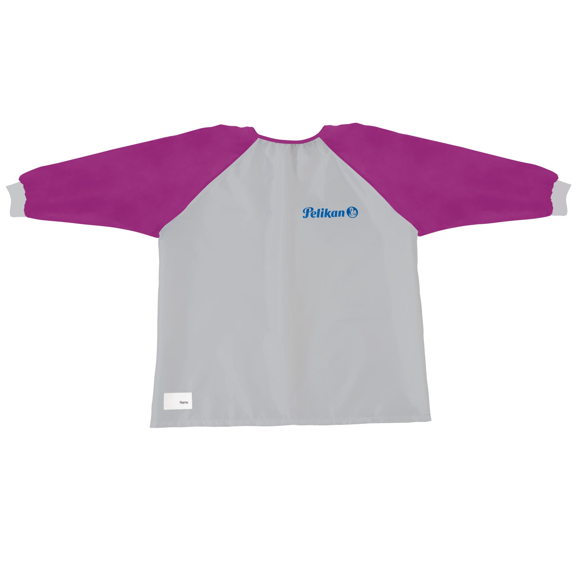 Pelikan-Malschuerze-lila-Beere-105353-mit-aermeln-offen-lafueliki