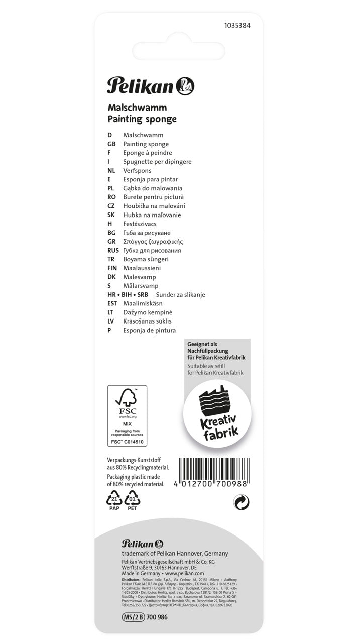 Pelikan-Malschwamm-700986-ovp-2er-Set-lafueliki