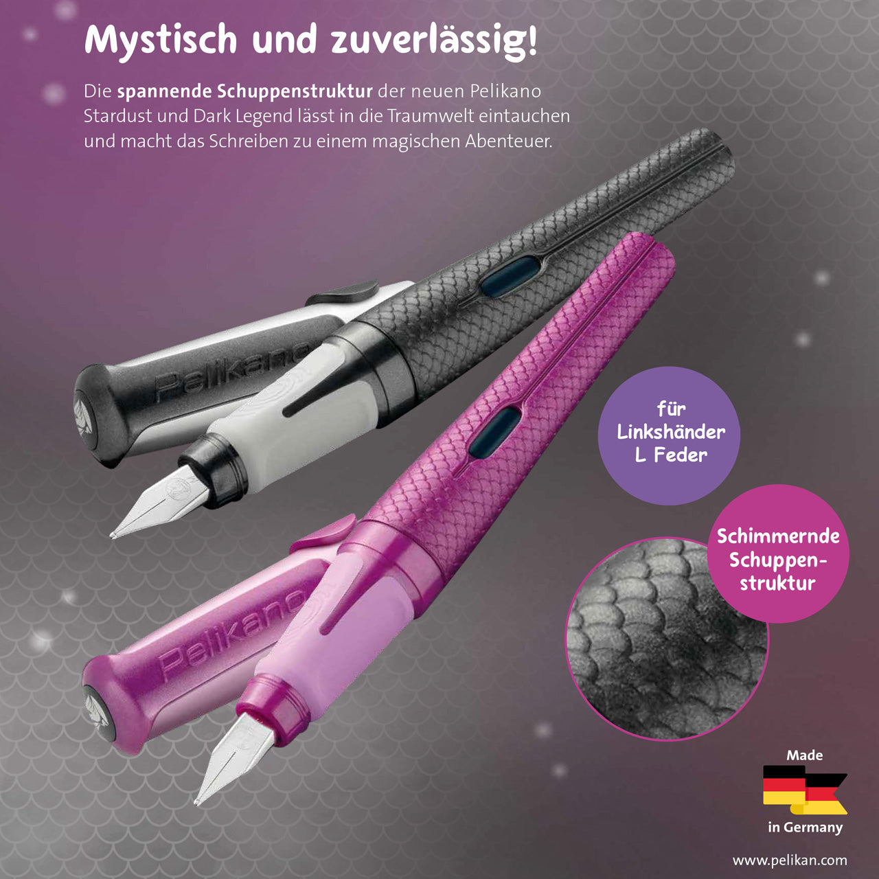 Pelikan-Pelikano-Fueller-Stardust-Dark-Linkshaender-L-Feder-Lafueliki