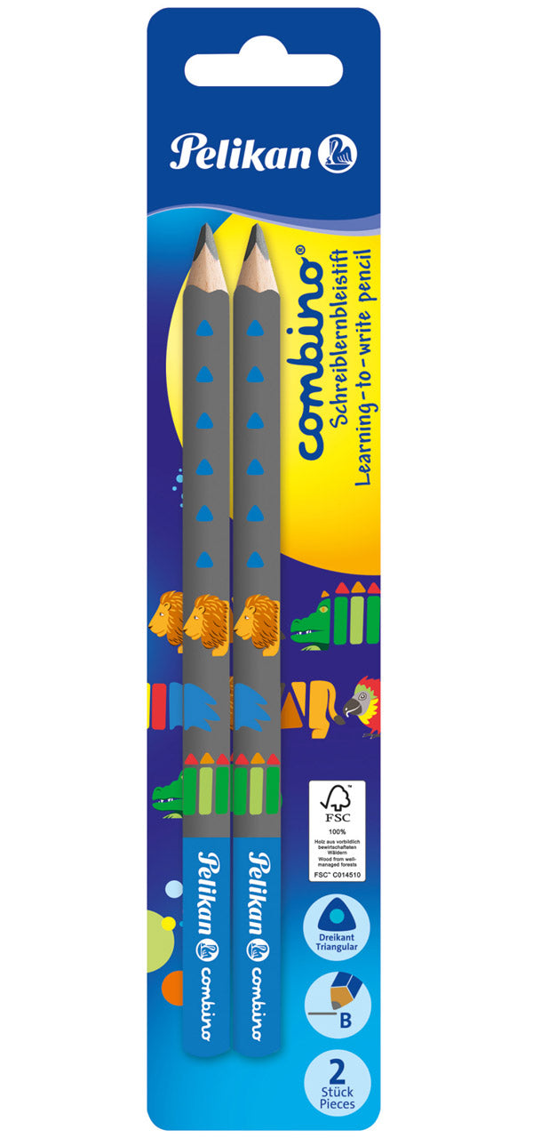 Pelikan-Schreiblernbleistift-Combino-2er-Pack-B-blau-lafueliki