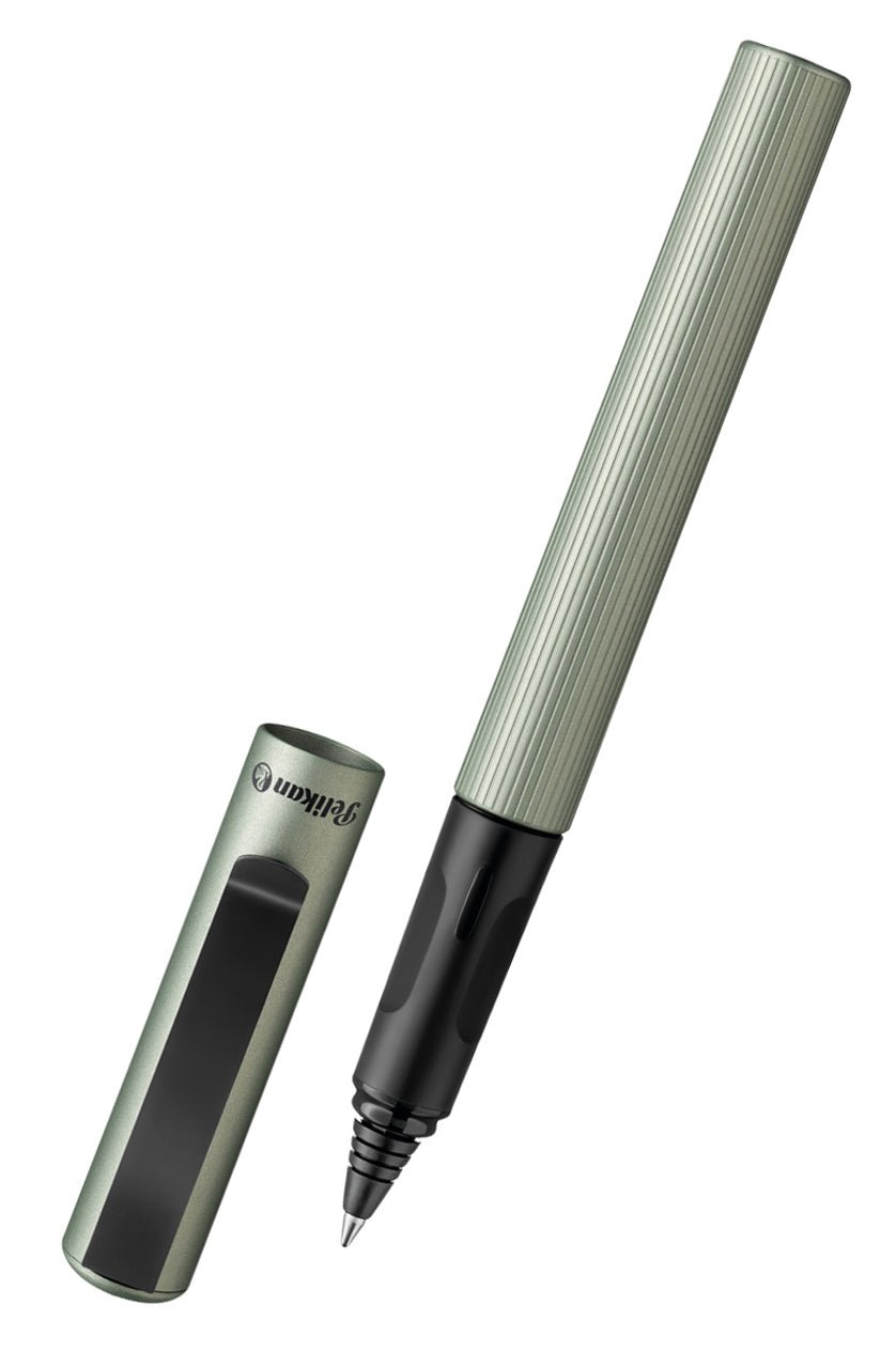 Pelikan-Tintenroller-Pina-Colada-edition-oliv-824408-offen-lafueliki