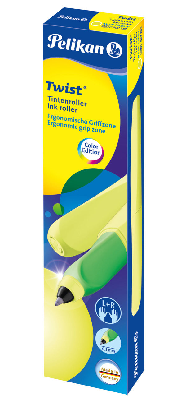 Pelikan-Tintenroller-Twist-Neon-Gelb-Faltschachtel-807289-lafueliki