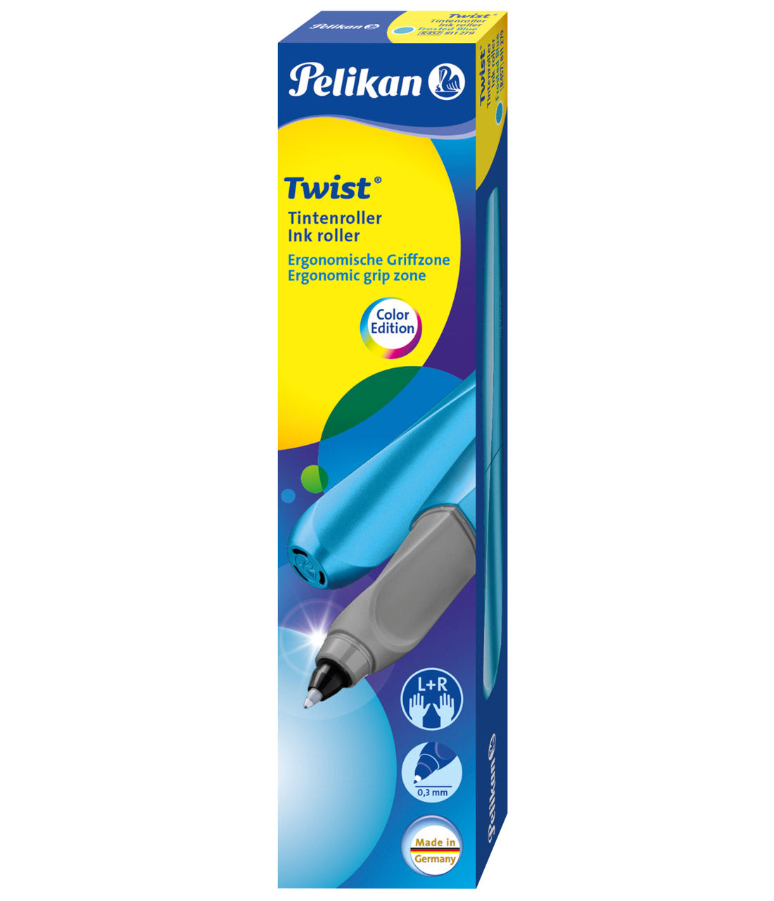 Pelikan-Tintenroller-Twist-eisblau-Frosted-Blue-Faltschachtel-56701-lafueliki
