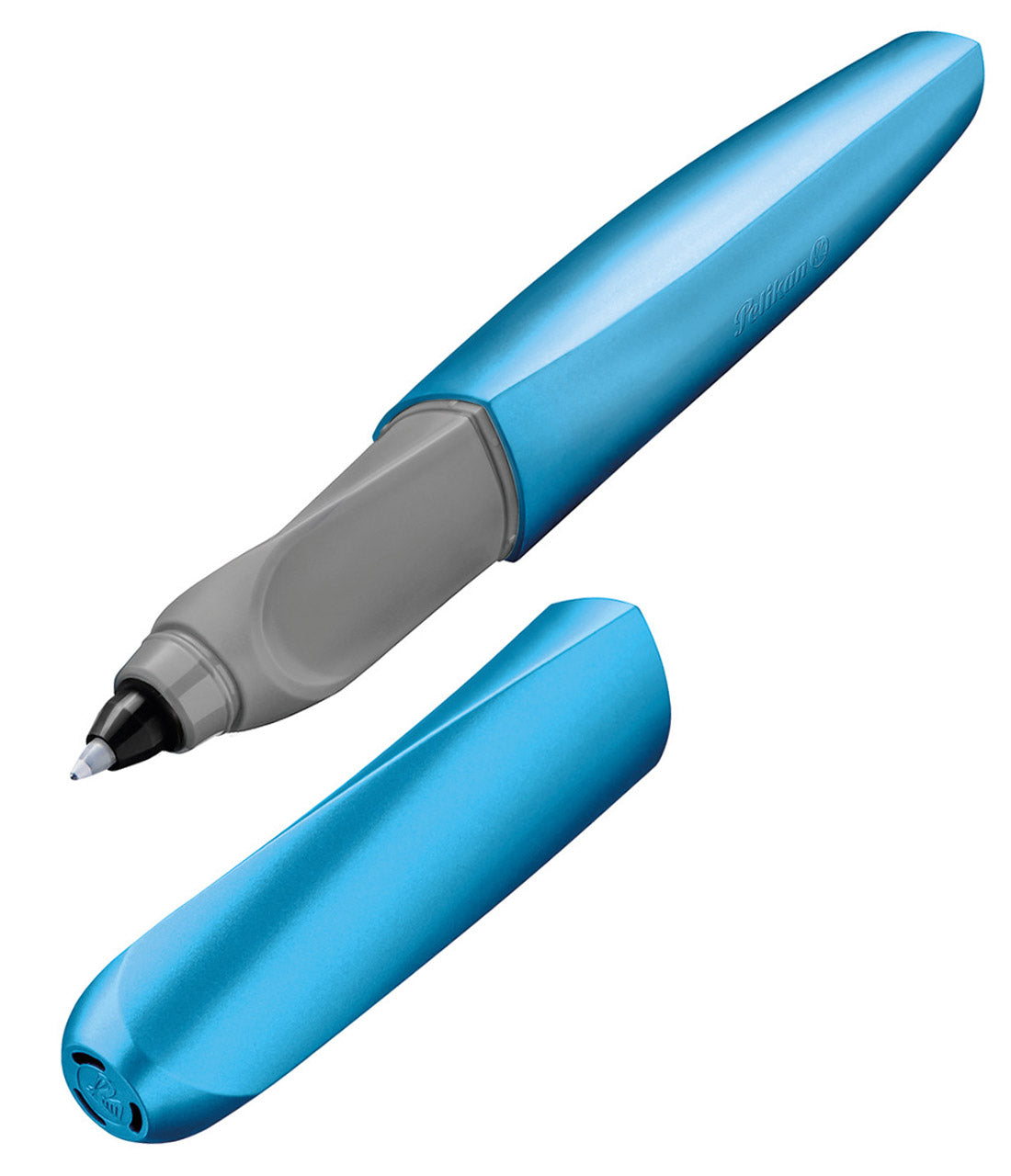 Pelikan-Tintenroller-Twist-eisblau-Frosted-Blue-offen-56706-lafueliki