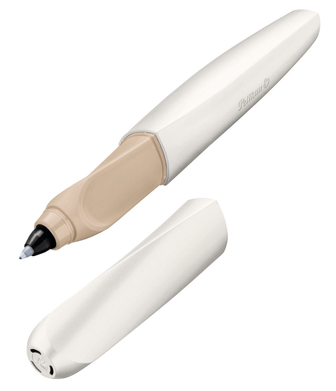Pelikan-Tintenroller-Twist-weiss-White-Pearl-57476-lafueliki