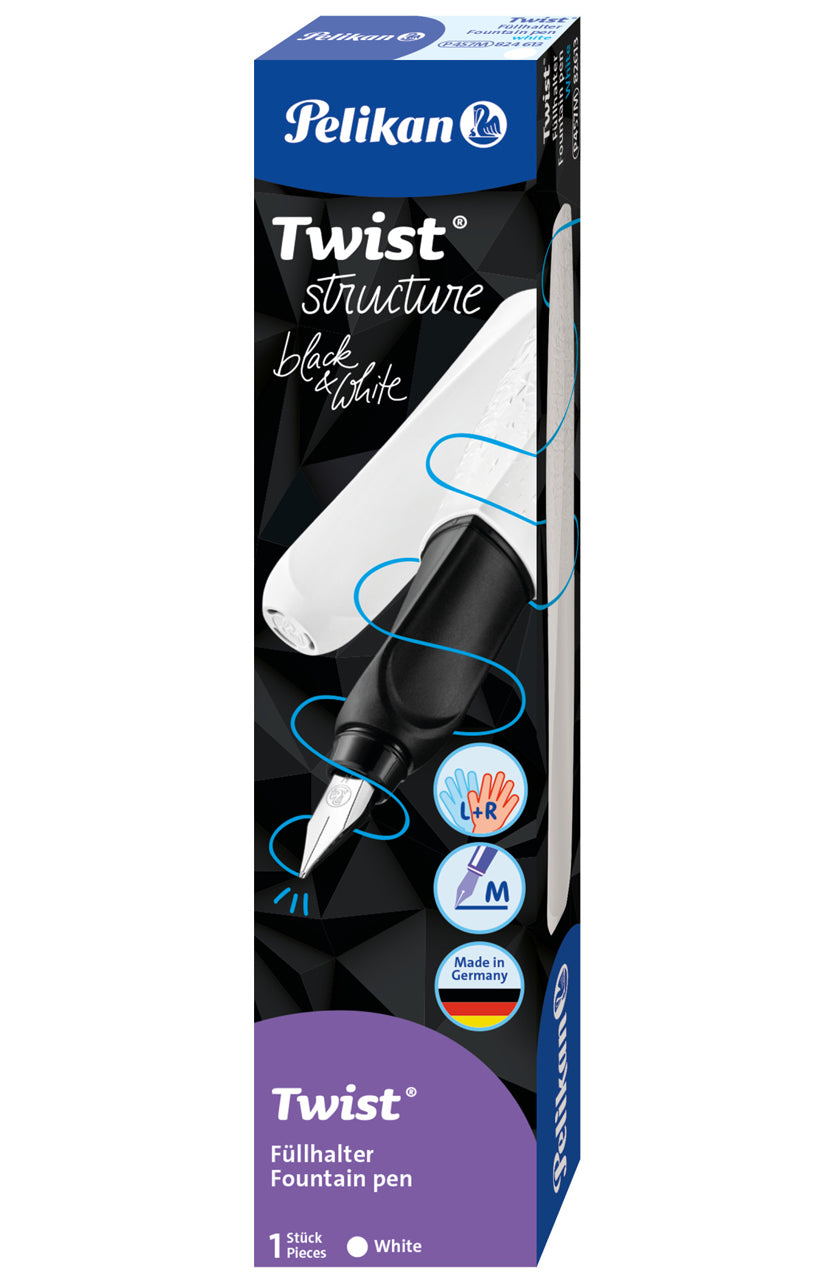 Pelikan-Twist-Fueller-structure-fuer-Rechtshaender-Linkshaender-weiss-824620-ovp-kaufen-lafueliki