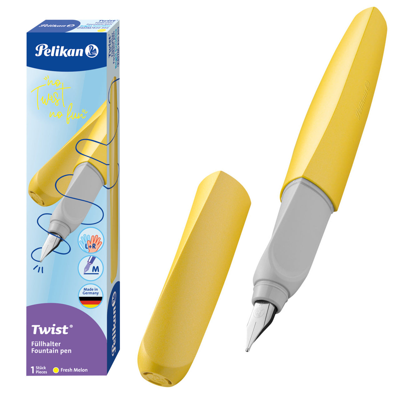 Pelikan-Twist-Fuellhalter-Linkshaender-Rechtshaender-605359-Fueller-M-Bright-Sunshine-kaufen-lafueliki