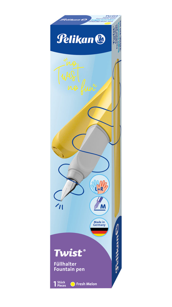 Pelikan-Twist-Fuellhalter-Linkshaender-Rechtshaender-605359-Fueller-M-Bright-Sunshine-ovp-lafueliki